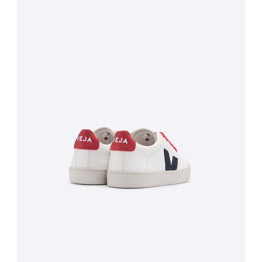 Veja ESPLAR LACE CHROMEFREE Tenisky Detske White/Black/Red | SK 821BEX